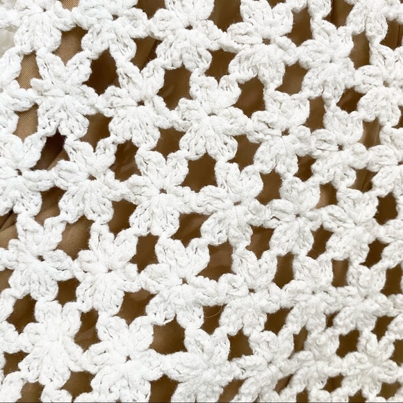 MICHAEL Michael Kors White Crocheted Midi Sheath Dress S - Picture 10 of 15